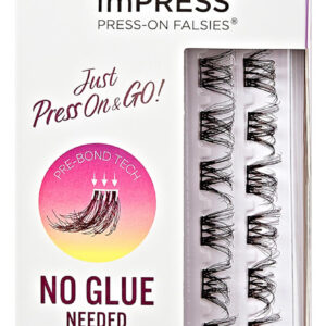 Cílios Postiços Kiss Impress Lash Clusters Airy Wispy 12 Mm-