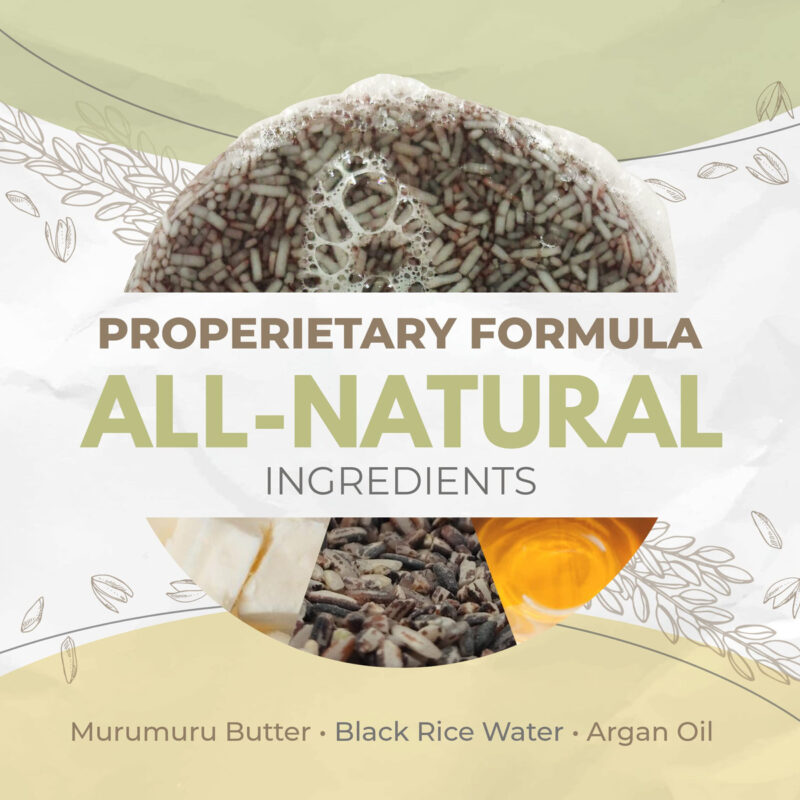 Shampoo Bar Airnex Black Rice Water Com Óleo De Argan E Muru - Image 7