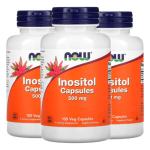 Inositol 500mg Now Foods 100 Veg Cápsulas Importado 3un