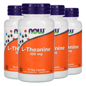 L-theanine Teanina 100mg Now Foods 90 Veg Cáps Importado 4un