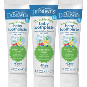 Creme Dental Dr. Brown's Sem Flúor Para Bebês E Crianças Peq