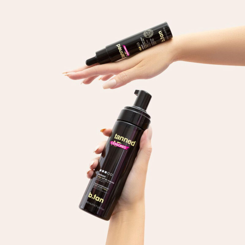 Kit De Autobronzeador B.tan Dark 200 Ml Com Aplicador De Luv - Image 9