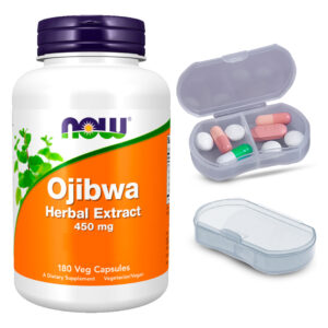 Extrato Ervas Ojibwa 450mg Now Foods 180cáp + Porta Cápsulas