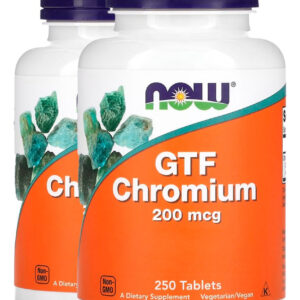 Cromo Gtf 200mcg Forma Ativa 250tabs Importado 2un Now Foods