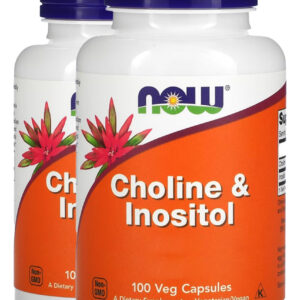 Colina E Inositol 250/250mg 100 Cáps Importado 2un Now Foods