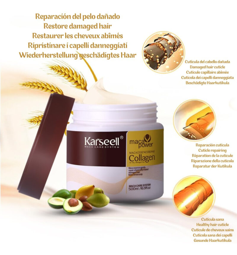 Tratamento Capilar Karseell Collagen Deep Repair Com Óleo De - Image 3