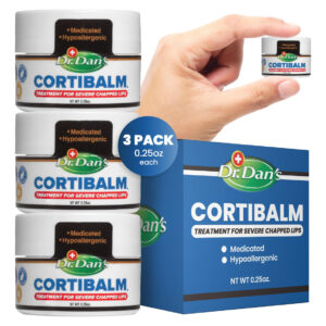 Bálsamo Labial Dr. Dan's Cortibalm Frascos De 0,25 Onças, Pa