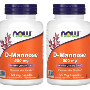 D-manose 500mg Now Foods 120veg Caps 2un Sabor Sem Sabor