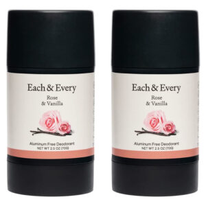 Desodorante Each & Every Rose & Vanilla 75ml Sem Alumínio