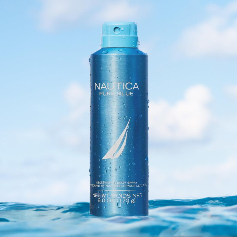 Spray Corporal Desodorizante Nautica Pure Blue 180ml Para Ho - Image 3