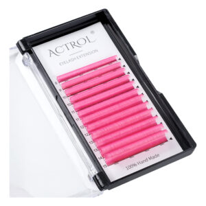 Extensões De Cílios Coloridas Actrol Easy Fan 8-15 Mm Pink D