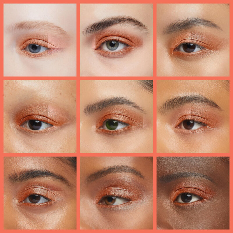 Sombra De Olhos Pure Ziva Dusty Coral Peach Rosa Laranja Shi - Image 4
