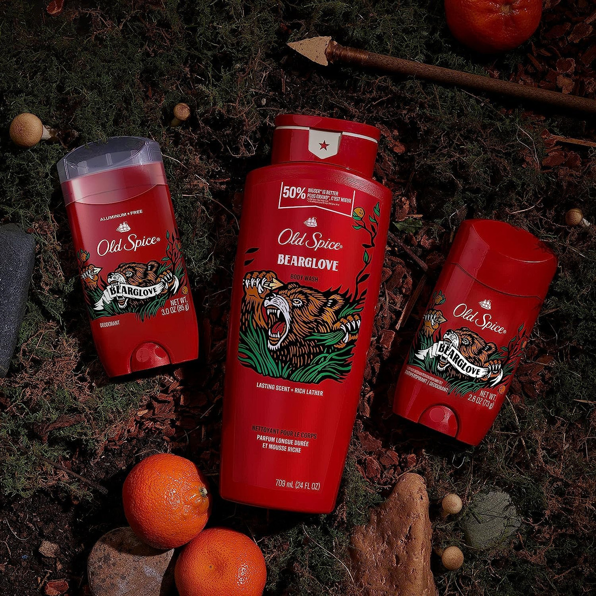 Desodorante Old Spice Bearglove Scent Men 90 Ml (pacote De 3 - Imagem 3
