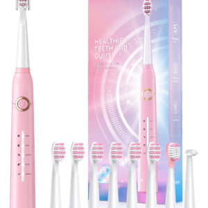 Escova De Dentes Elétrica Teetheory Com 8 Cabeças De Escova