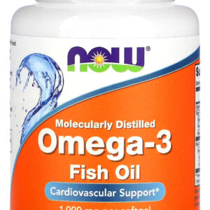 Ômega-3 Molecularmente Destilados Now Foods 30softgels Sabor Sem Sabor