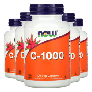 Vitamina C 1000mg 100cáps Importado 5un Now Foods
