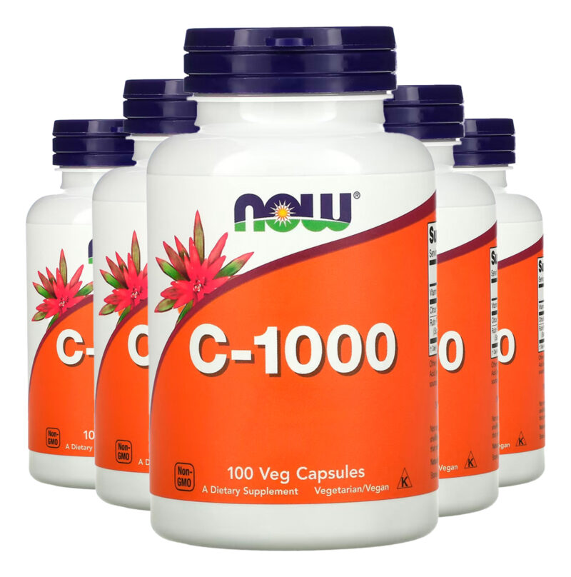 Vitamina C 1000mg 100cáps Importado 5un Now Foods