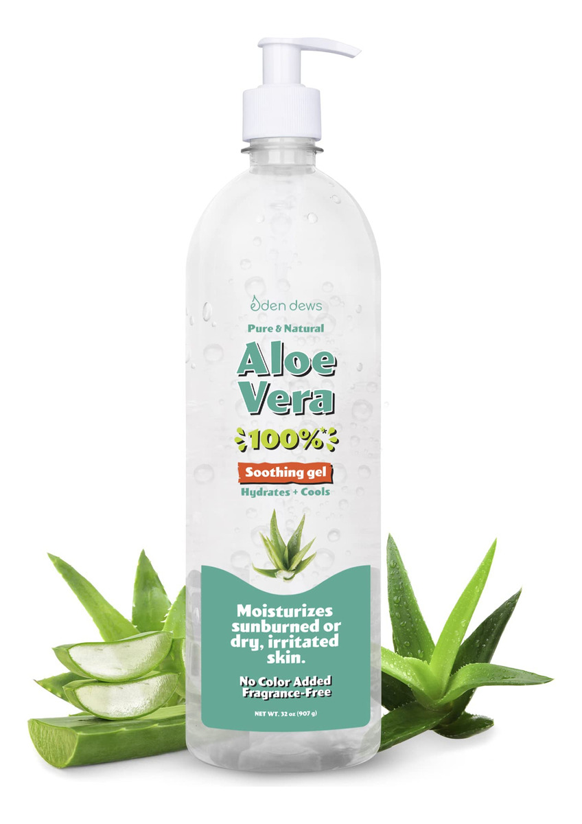 Gel De Aloe Vera Eden Dews 100% Puro E Natural 960 Ml