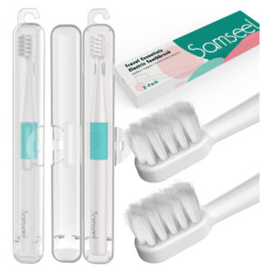 Escova De Dentes Elétrica Samseel White, Pacote Com 2 Unidad