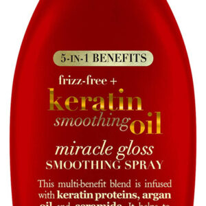 Óleo Suavizante De Queratina Sem Frizz Spray Ogx Miracle 125