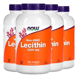 Lecitina 1200mg 200 Soft Importado 4un Now Foods