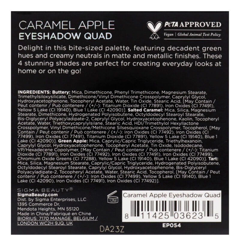 Paleta De Sombras Sigma Caramel Apple - Image 7