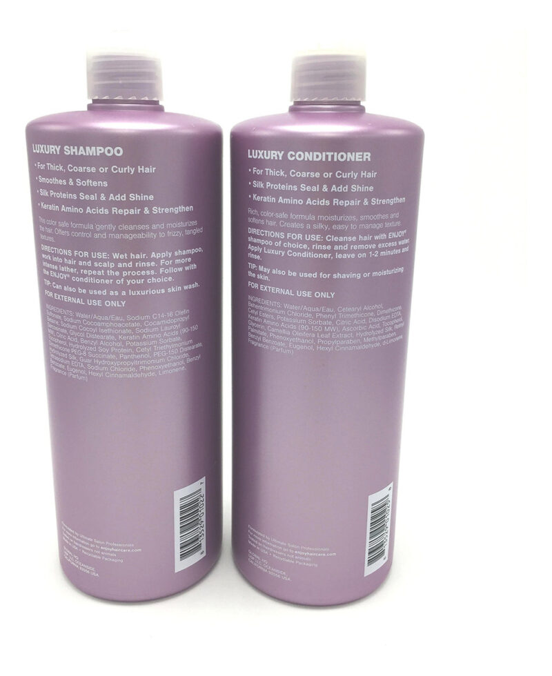 Shampoo E Condicionador Duo Enjoy Hair Care 1l Para Cabelos - Imagem 2