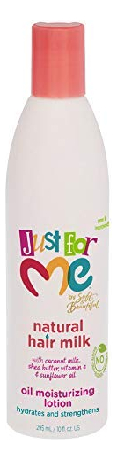 Loção De Leite Natural Para Cabelo Just For Me 300 Ml (pacot - Imagem 2
