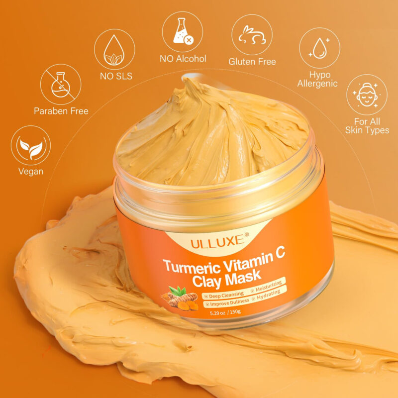Máscara De Argila Ulluxe Turmeric Vitamina C Para Manchas Es - Image 7