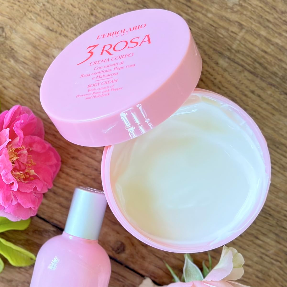 Creme Corporal L'erbolario 3 Rosa Hidratante Nutritivo 200ml - Imagem 6
