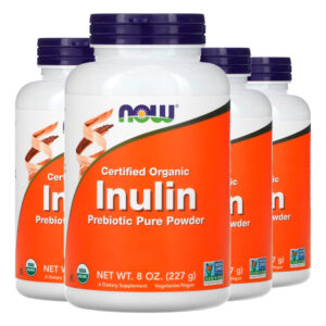 Inulina Pó Puro Prebiótico 227g Importado 4un Now Foods