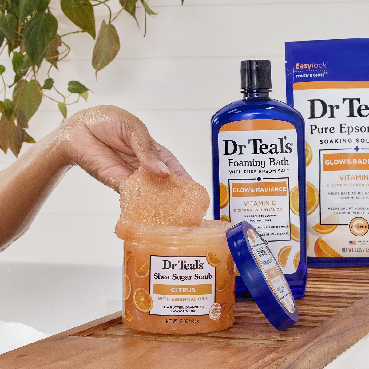 Esfoliante Corporal Dr. Teal's Shea Sugar Com Vitamina C 560 - Imagem 8