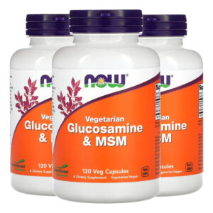 Glucosamina E Msm 120 Caps Importado 3un Now Foods