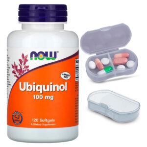 Ubiquinol 100mg Now Foods 120 Softgels + Porta Cápsulas