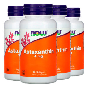 Astaxantina 4mg Extracto Now Foods 90 Softgels Importado 4un