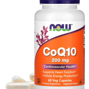 Now Foods Coenzima Coq10 200mg 60 Veg Capsulas