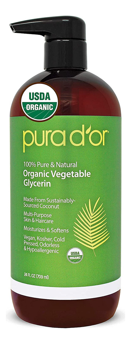 Glicerina Vegetal Pura D'or 100% Orgânica (710ml) Coco