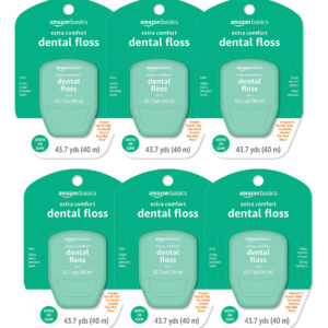 Fio Dental Amazon Basics Extra Comfort Mint 40 M (x6)