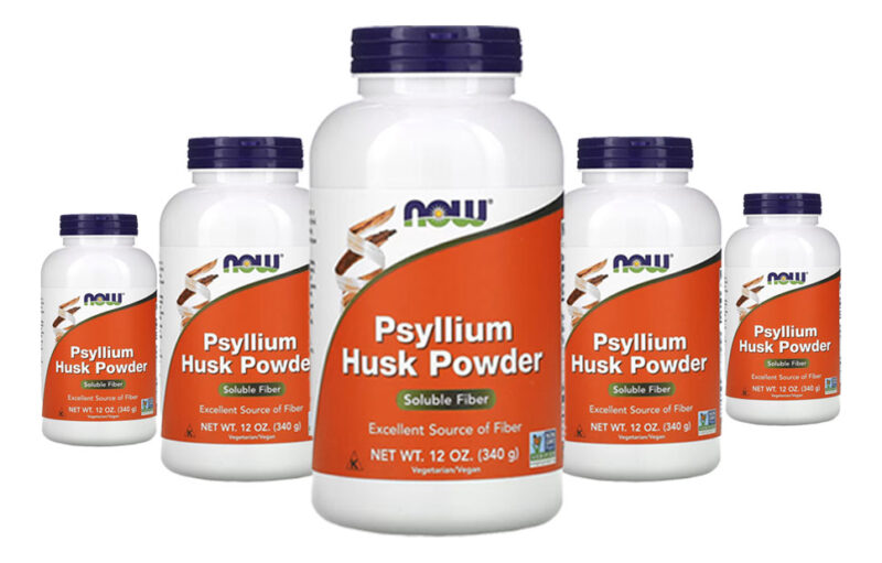 Pó De Casca De Psyllium 340g Now Foods Psyllium 5un