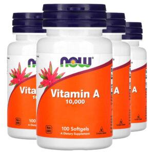 Vitamina A 10.000ui 100 Softgels Importado 4un Now Foods