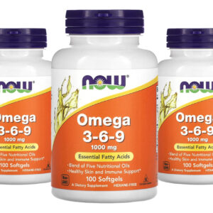 Ômega 3-6-9 1.000mg Now Foods 100 Caps Softgels 3un Sabor Sem Sabor