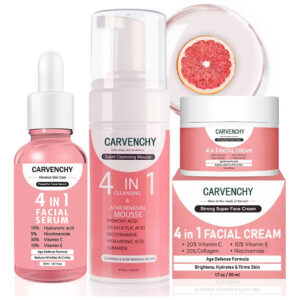 Conjunto De Cuidados Com A Pele Rosarden Vitamin C Com Limpa