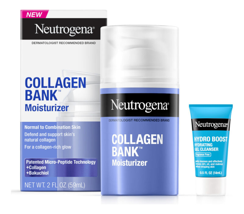 Conjunto De Cuidados Com A Pele Neutrogena Collagen Bank Hid