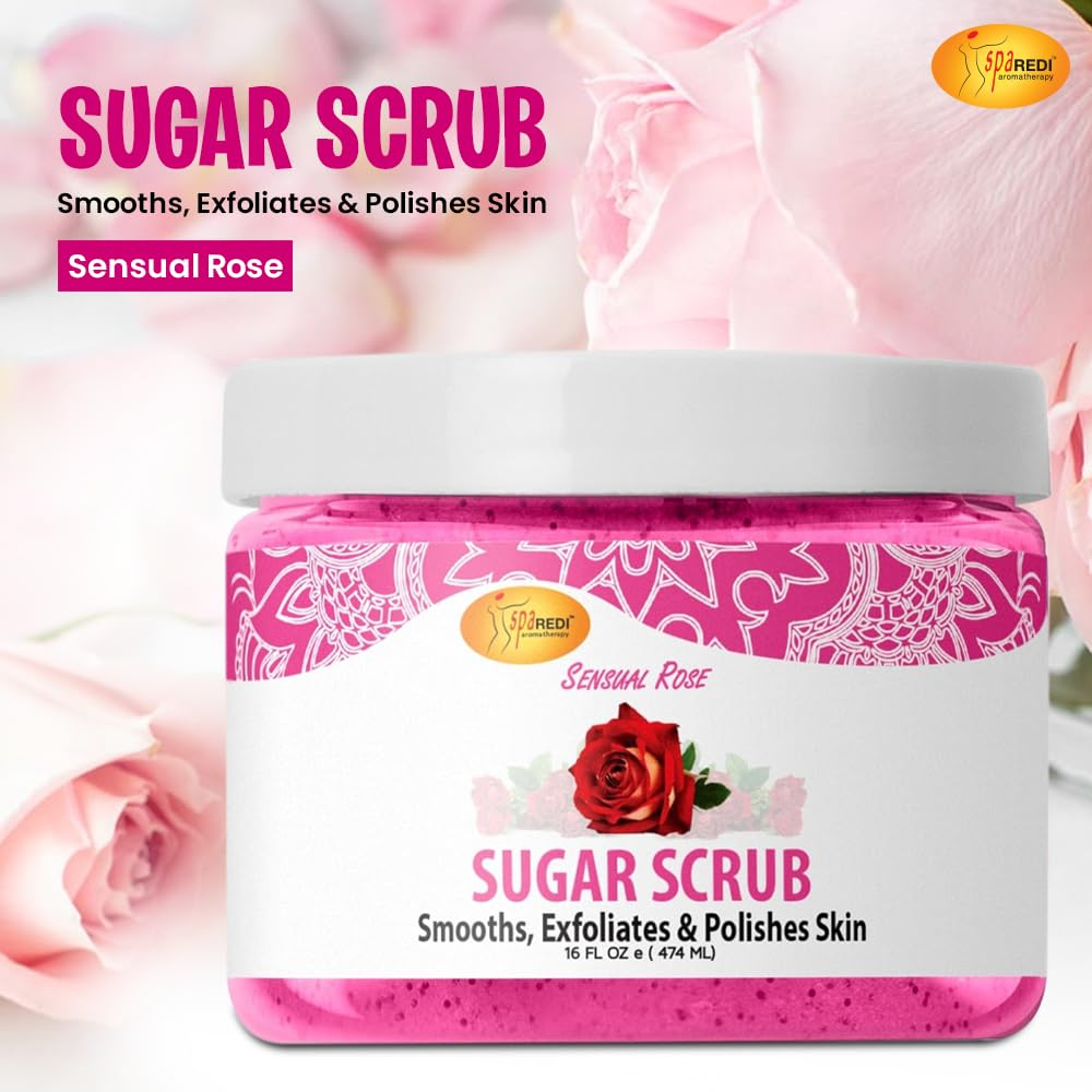Esfoliante Corporal Spa Redi Sensual Rose 473ml Hidratante E - Imagem 2