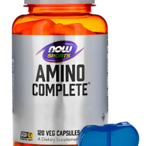 Amino Complete Now Foods 120 Cáps + Porta Cápsulas