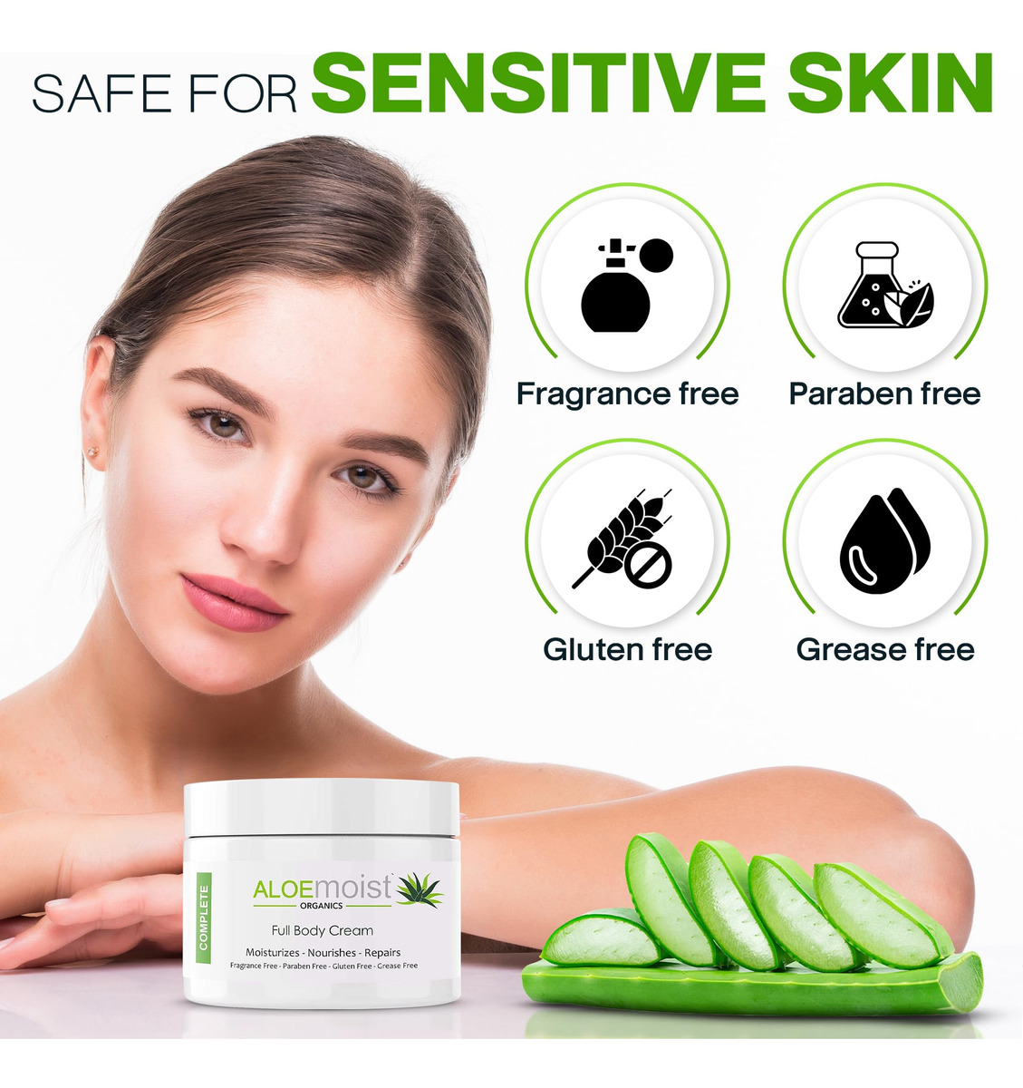 Loção Corporal Aloe Vera Creme Hidratante 240ml Antienvelhec - Imagem 5