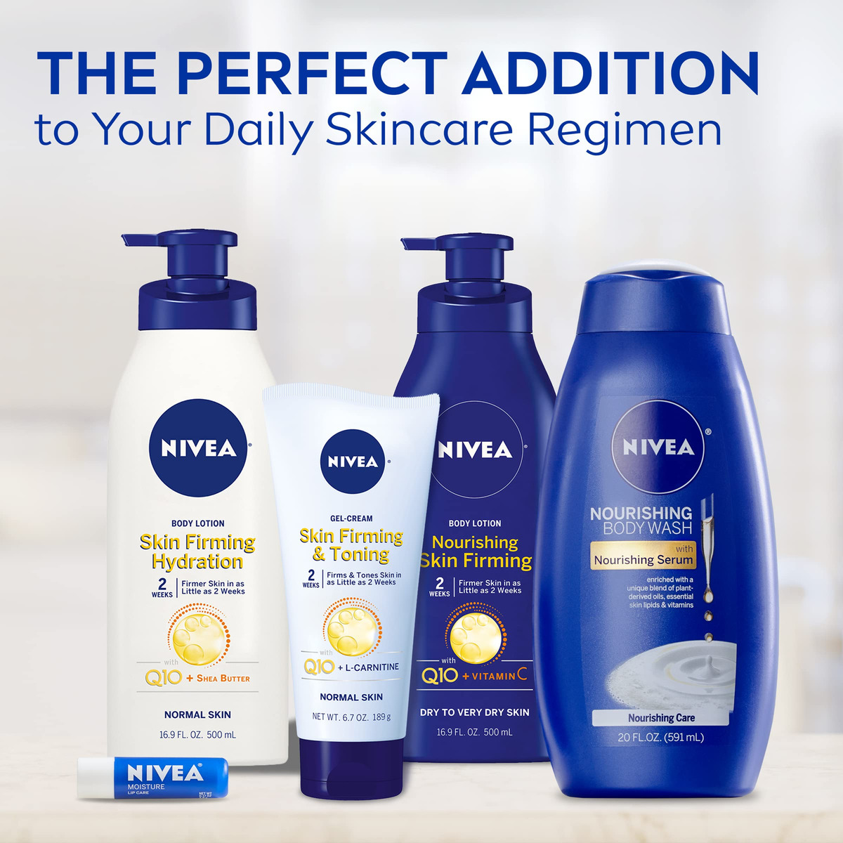 Loção Corporal Nivea Skin Firming W/ 500ml + Gel Creme 200ml - Imagem 8
