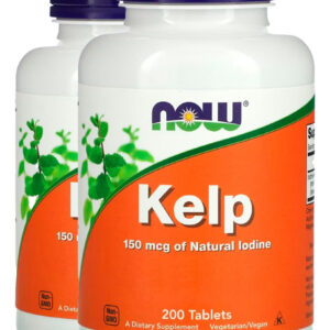 Kelp Algas 150mcg Iodo 200 Tabls Importado 2un Now Foods