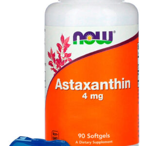 Astaxantina 4mg Now Foods 90softgels +porta Cápsulas