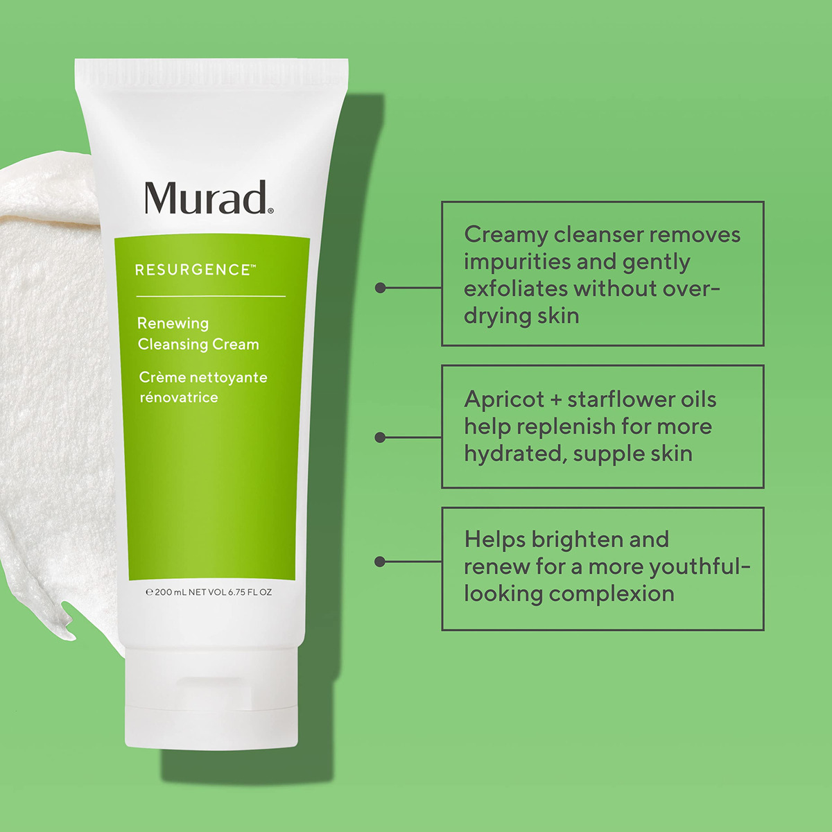 Creme De Limpeza Murad Renewing Antienvelhecimento 150ml Com - Imagem 2